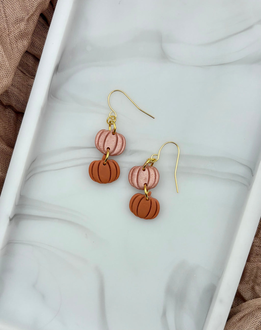 Pumpkin Stack Earrings ￼