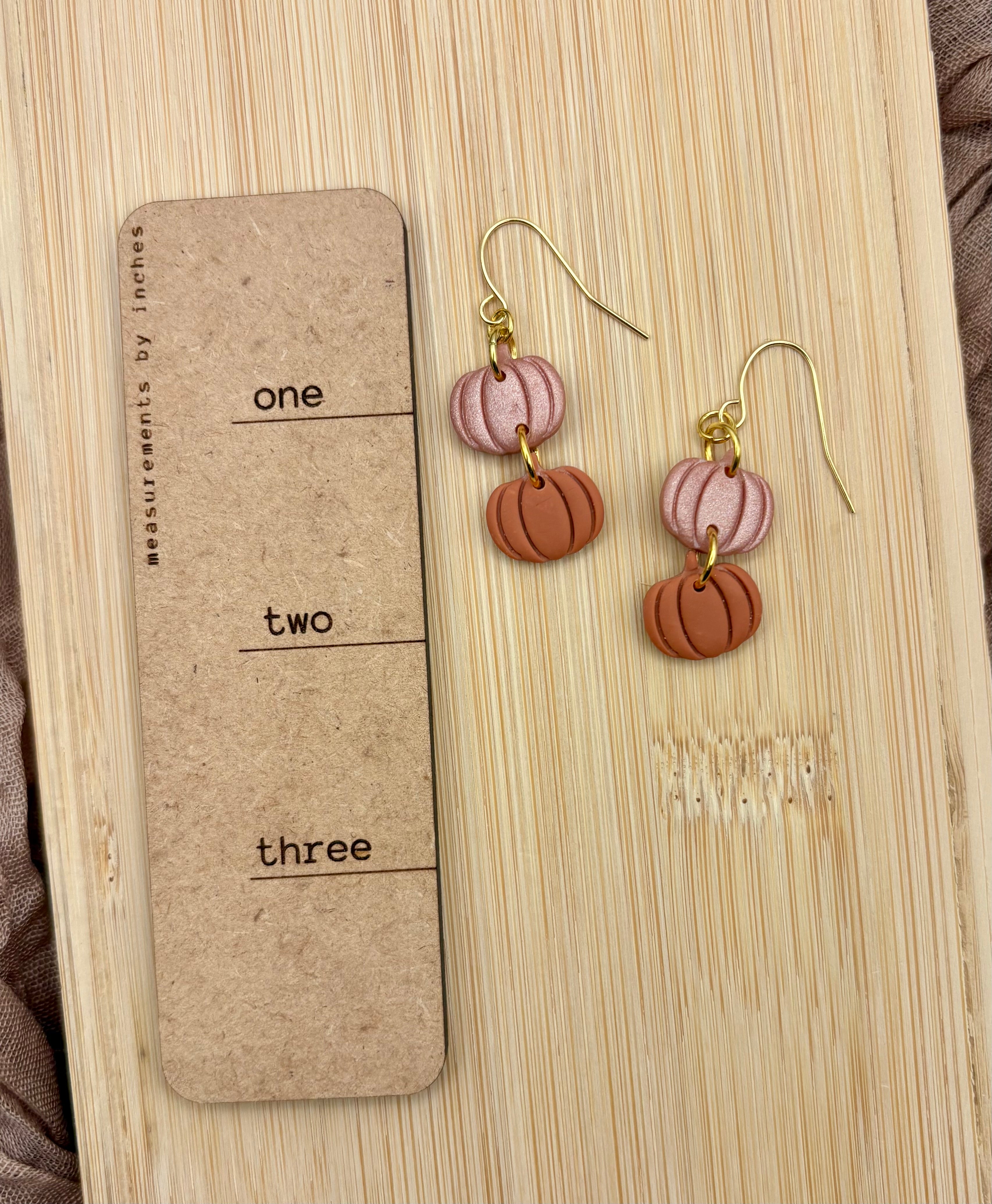 Pumpkin Stack Earrings ￼