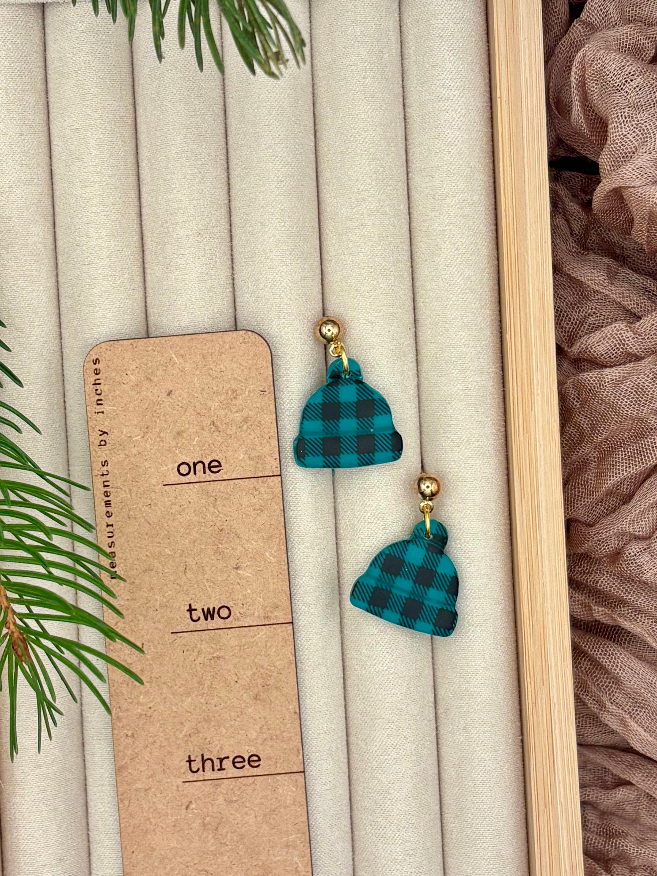 Into the Woods Hat Earrings